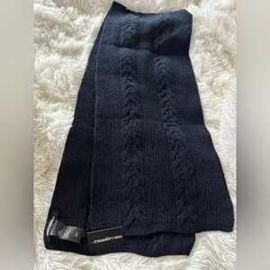 Karl Lagerfeld Navy Cable Knit Scarf NWT Navy